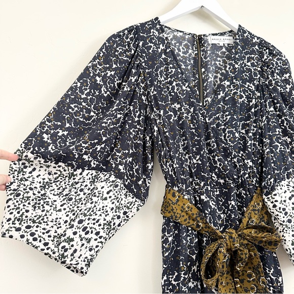 Apiece Apart Meru Wrap Jumpsuit in Multi Floral - Picture 5 of 16